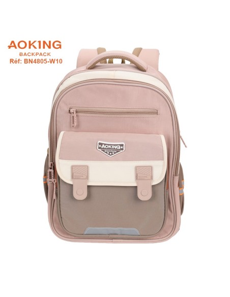 SAC A DOS AOKING SCOLAIRE BN4805-W10 PURBLE-BROWN