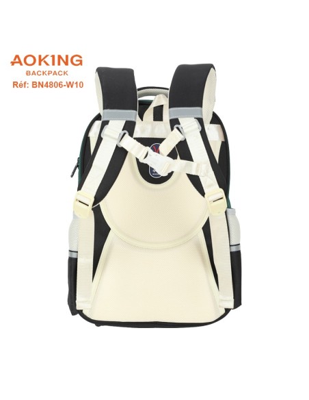 SAC A DOS AOKING SCOLAIRE BN4806-W10 GREEN-BLACK