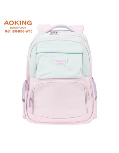 SAC A DOS AOKING SCOLAIRE BN4806-W10 PINK-BLUE