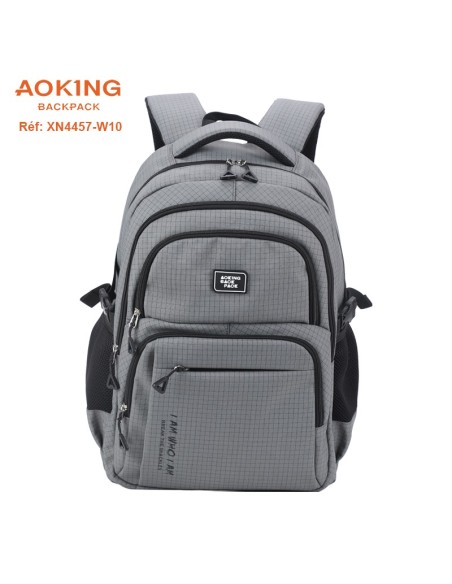 SAC A DOS AOKING SCOLAIRE XN4457-W10 DARK GREY