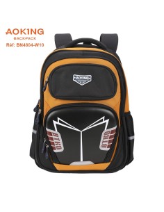 SAC A DOS AOKING SCOLAIRE BN4804-W10 ORANGE-BLACK