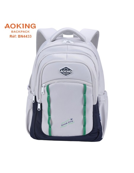 SAC A DOS AOKING SCOLAIRE BN4433 GREY