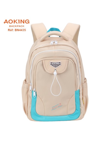 SAC A DOS AOKING SCOLAIRE BN4435 BEIGE