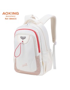 SAC A DOS AOKING SCOLAIRE BN4435 LIGHT GREY 2
