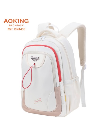 SAC A DOS AOKING SCOLAIRE BN4435 LIGHT GREY