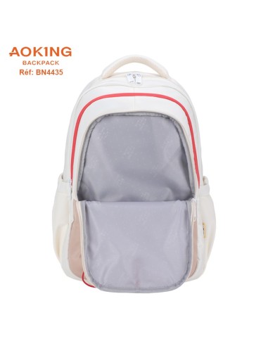 SAC A DOS AOKING SCOLAIRE BN4435 LIGHT GREY