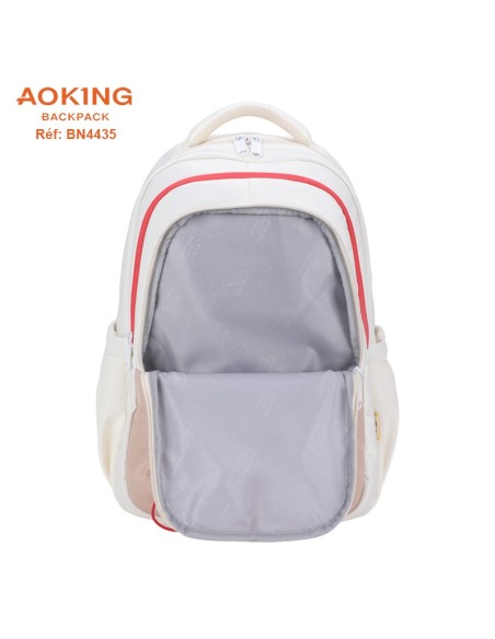SAC A DOS AOKING SCOLAIRE BN4435 LIGHT GREY