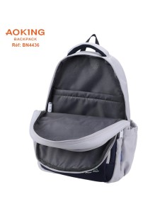 SAC A DOS AOKING SCOLAIRE BN4436 GREY 2