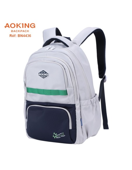SAC A DOS AOKING SCOLAIRE BN4436 GREY