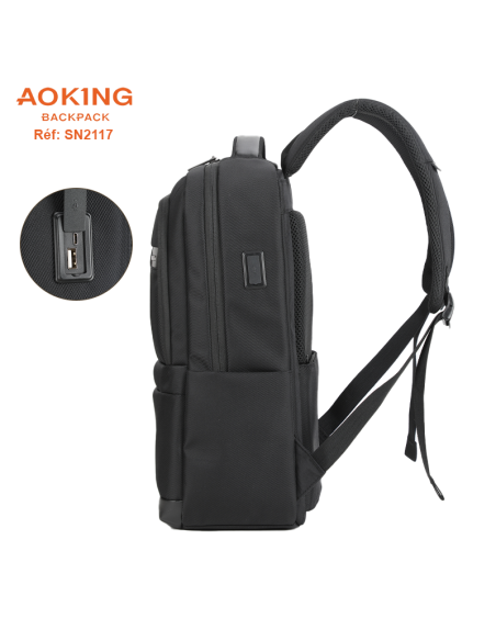 SAC A DOS AOKING SN2117 BLACK