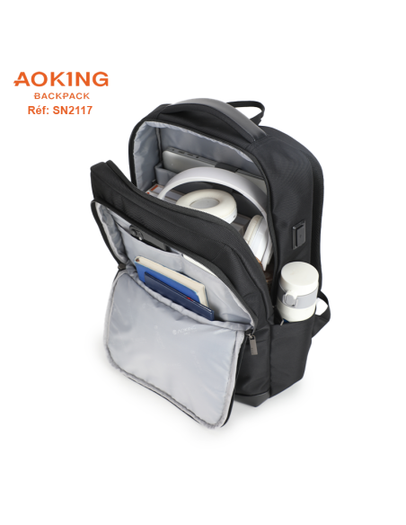 SAC A DOS AOKING SN2117 BLACK