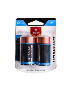 PILE VERTEX 1.5V 2Pcs D LR20 ALKALINE