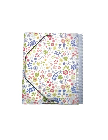 PORTE FICHES 100 POCHETTES SPIRALE MOTIF ELASTIQUE CRISTAL CR-710