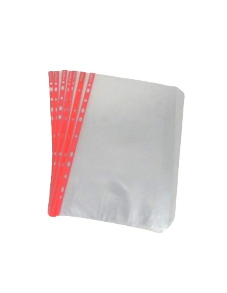 POCHETTE PERFOREE EN PP 10 Pcs 50 MIC CRISTAL CR-9006