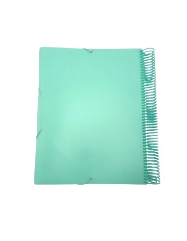 PORTE FICHES 100 POCHETTES SPIRALE PASTAL ELASTIQUE CRISTAL CR-0610