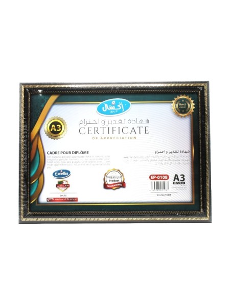CADRE POUR DIPLOME A3 EXCELLES EP-0108