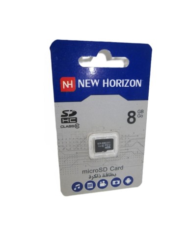 CARTE MEMOIRE MICRO SDHC CLASS10 8Go NEW HORIZON