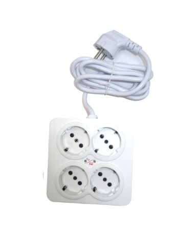 MULTIPRISE 4 SORTIES - 1.5M -4USB A PLUS