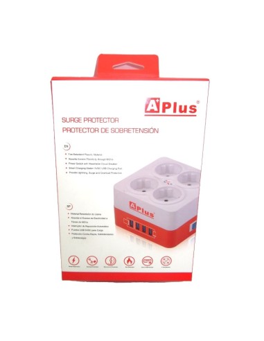 MULTIPRISE 4 SORTIES - 1.5M -4USB A PLUS