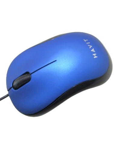 SOURIS OPTIQUE 2 BOUTONS SCROLL USB BLEU HAVIT HV-MS606