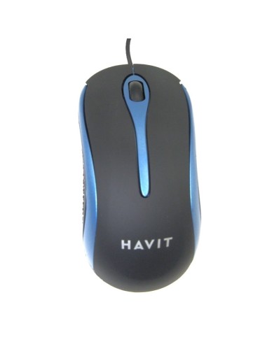 SOURIS OPTIQUE 2 BOUTONS SCROLL USB HAVIT BLEU HV-MS519