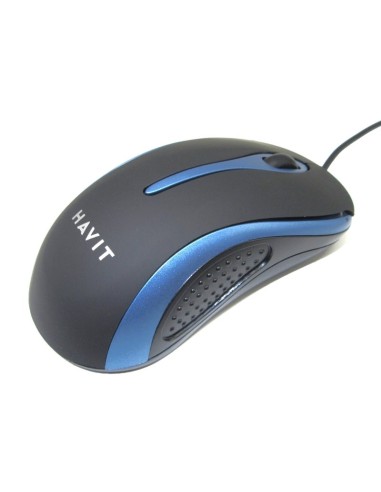 SOURIS OPTIQUE 2 BOUTONS SCROLL USB HAVIT BLEU HV-MS519