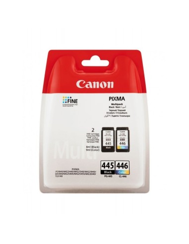 CANON CARTOUCHE ORIG. N°445 + N°446 PACK DE NOIR ET 3 COUL PIXMA MG2440-MG2540-IP 2840