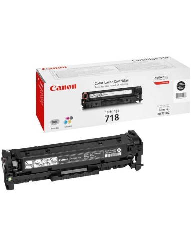 CANON TONER ORIG. 718 NOIR LBP7200C-MF8330C-MF8340C-MF8350C-3400P