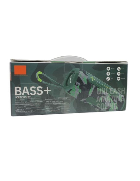 HAUT PARLEUR PORTABLE BLUETOOTH USB-CARTE SD-AUX BATTERIE 12H BOOM S600