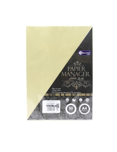 PAPIER MANAGER SPECIAUX A4 120Gr 50F B03 DORE GALAXIE