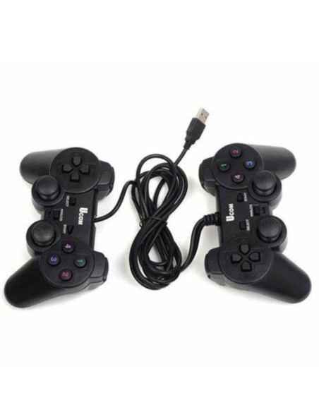 MANETTE DE JEU USB DOUBLE VIBREUR UC-JS704S2 UCOM NOIR