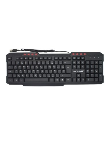 CLAVIER AZERTY BILINGUE USB MULTIMEDIA NOVA TECH NT-K8163M