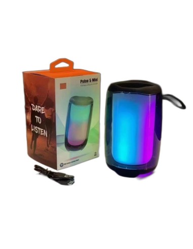 HAUT PARLEUR PORTABLE BLUETOOTH USB-CARTE SD BATTERIE 12H-360° PULSE 5 MINI