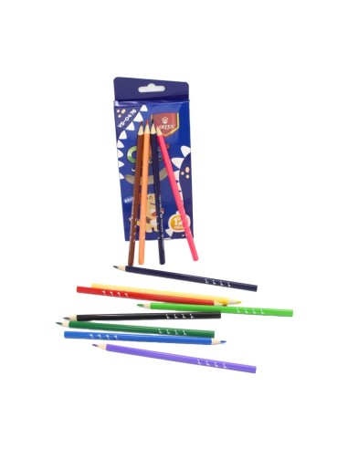 CRAYONS COULEUR 12 PCS MAX VERTEX VS-0476