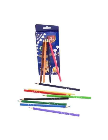 CRAYONS COULEUR 12 PCS MAX VERTEX VS-0476