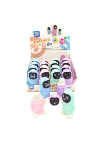 TAILLE CRAYON SCOLAIRE DOUBLE AVEC GOMME MOBS GT-0088