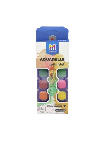 AQUARELLE ECOLIER DE 12 PCS MOBS CA-2015