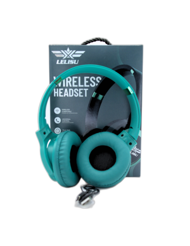 CASQUE MICROPHONE BLUETOOTH-TF CARD-AUX SANS FIL LELISU LS-225 BAT 6H
