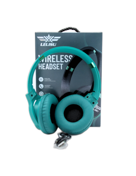 CASQUE MICROPHONE BLUETOOTH-TF CARD-AUX SANS FIL LELISU LS-225 BAT 6H