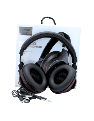 CASQUE MICROPHONE BLUETOOTH-TF CARD-AUX SANS FIL LELISU LS-237 BAT 10H