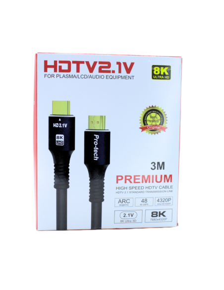 CABLE HDMI 3M PRO-TECH 8K