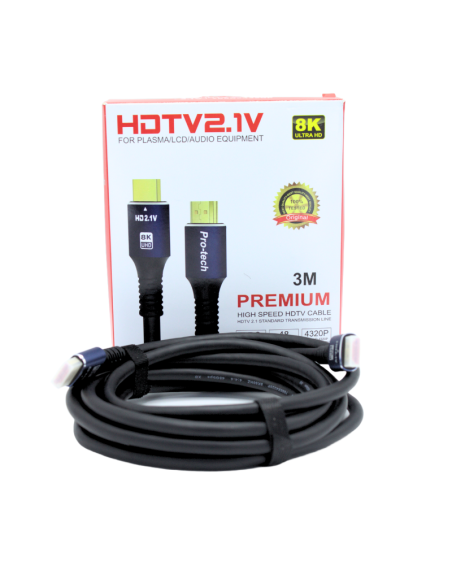 CABLE HDMI 3M PRO-TECH 8K