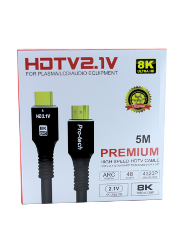 CABLE HDMI 5M PRO-TECH 8K