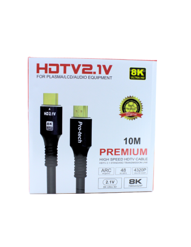 CABLE HDMI 10M PRO-TECH 8K