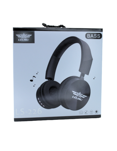 CASQUE MICROPHONE BLUETOOTH-TF CARD-AUX SANS FIL LELISU LS-226 BAT 8H